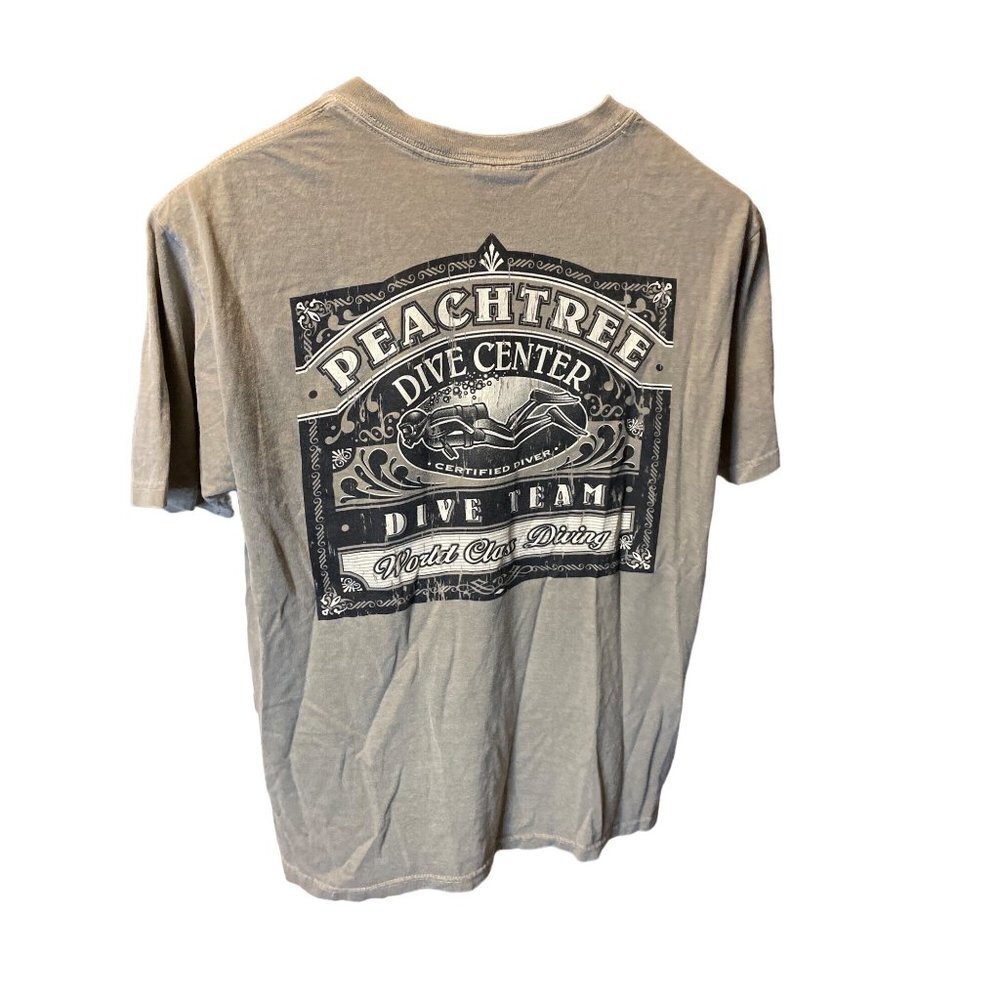 Peachtree Dive Center Brown Men’s Short Sleeved Chroma Zone T Shirt Sz S
